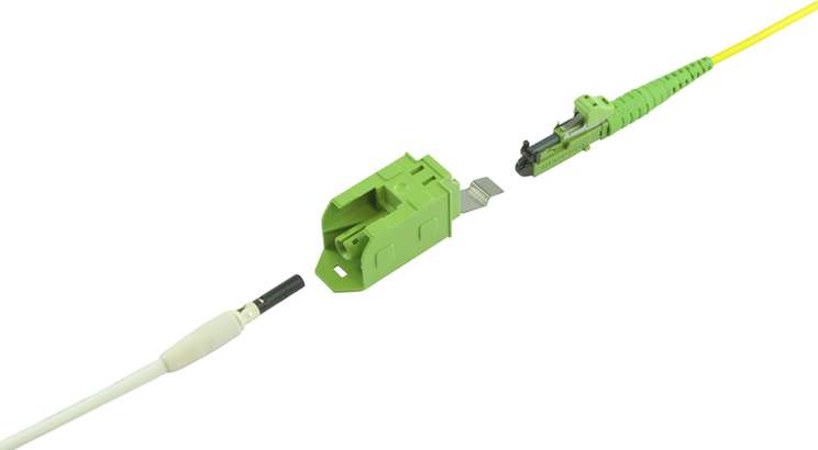 Dialink quick push-pull fiber optic connector