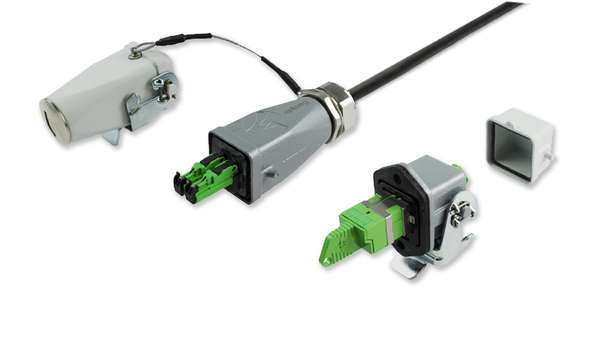 Industrial fiber optic connector system