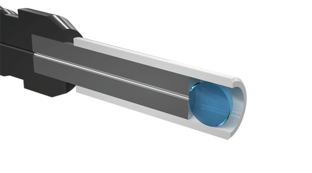 Push-Pull fiber optic connector with protection shutter